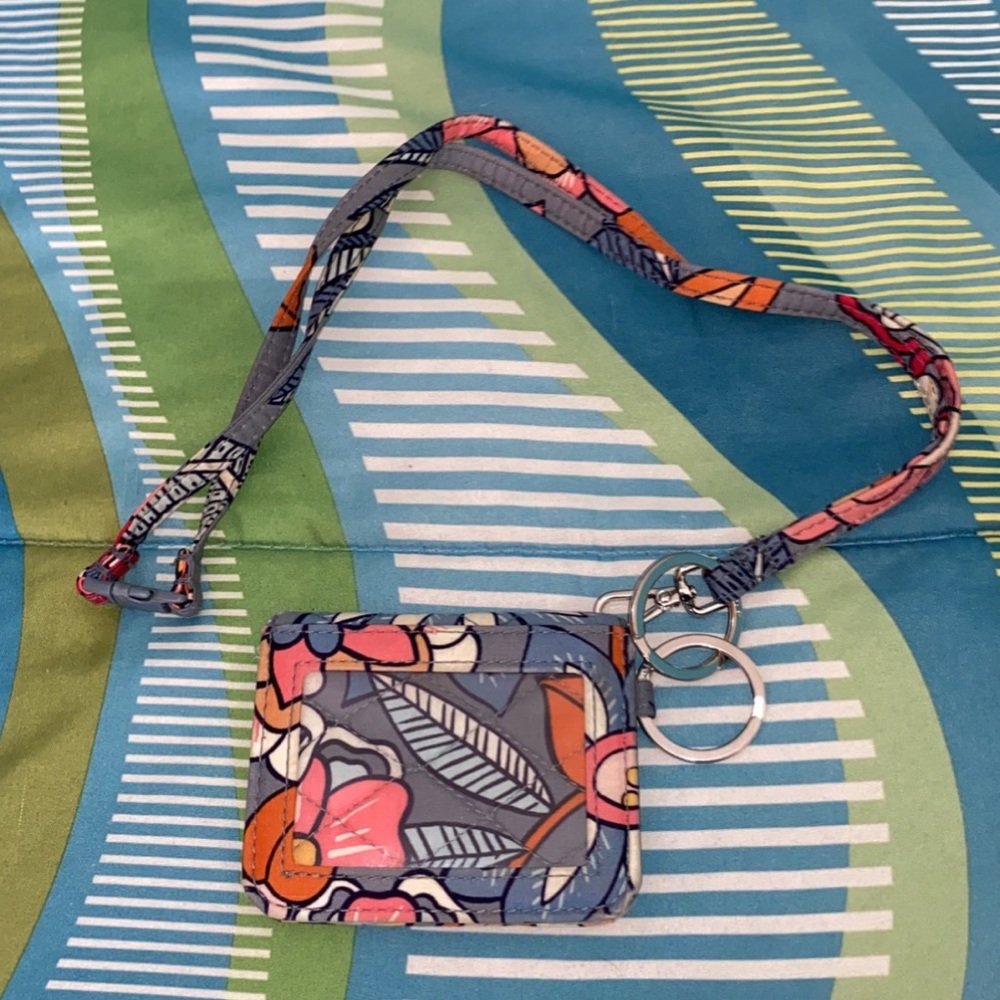 Vera Bradley Lanyard and Double ID Case